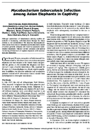 Mycobacterium tuberculosis Infection among Asian Elephants in Captivity