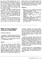 NIDR40 years of research advances in dental health