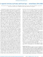 Ecigarette Unit Sales by Product and Flavor Type  United States 20142020