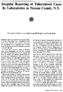 Irregular reporting of tuberculosis cases by laboratories in Nassau County NY