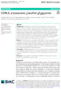 COPLA a taxonomic classifier of plasmids