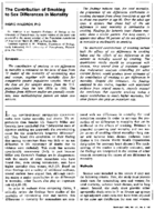 The Contribution Of Smoking To Sex Differences In Mortality