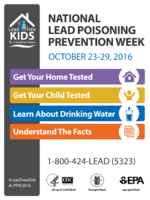 National Lead Poisoning Prevention Week October 2329 2016