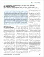 The Application of the Haddon Matrix to Public Health Readiness and Response Planning