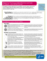 Maternity Practices in Infant Nutrition and Care in Hawaii  2011 mPINC Survey