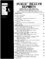 Public Health Reports  v 110 no 4  table of contents