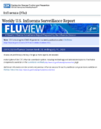 FluView Weekly US Influenza Surveillance Report Key Updates for Week 28 ending July 11 2020