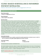 ClinicBased SurveillanceInformed Patient Retracing EvidenceInformed for Retention and Reengagement in HIV Care