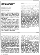 Variation in statespecific infant mortality risks