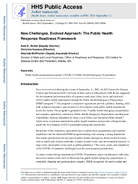 New Challenges Evolved Approach The Public Health Response Readiness Framework