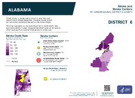 AL Congressional District 06 Stroke and Stroke Centers Map 118th Congress