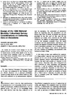 Design of the 1986 National Mortality Followback Survey considerations on collecting data on decedents