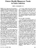 Future health manpower needs in Latin America