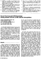 Sexual practices and AIDS knowledge among women partners of HIVinfected hemophiliacs