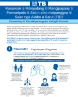 Kasanoak a Makipatang iti Mangipapaay ti Pannaripato iti Salunatko maipanggep iti Saan nga Aktibo a Sarut TB