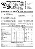 Morbidity and Mortality Weekly Report Vol 15 No 15 week ending April 16 1966