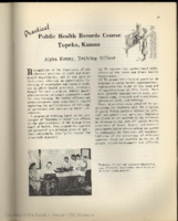 Practical public health records course Topeka Kansas
