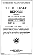Public Health Reports  v 48 no 29  cover