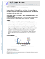 Polybrominated Diphenyl Ethers and Other Persistent Organic Pollutants in Serum Pools from the National Health and Nutrition Examination Survey 20012002
