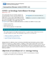 COVID19 Serology Surveillance Strategy May 17 2020