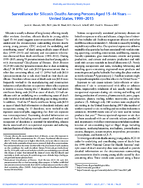 Surveillance for Silicosis Deaths Among Persons Aged 1544 Years  United States 19992015