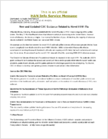 New and updated CDC guidance related to novel H1N1 flu