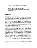 Mine Aerosol Measurement 2001