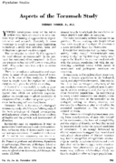 Aspects of the Tecumseh study