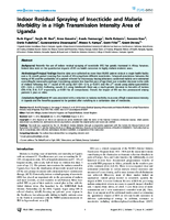 Indoor Residual Spraying of Insecticide and Malaria Morbidity in a High Transmission Intensity Area of Uganda