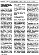 PUBLIC HEALTH PROGRAMS AND PRACTICES