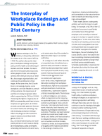 The interplay of workplace redesign and public policy in the 21st century