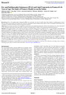 Per and Polyfluoroalkyl Substances PFAS and Lipid Trajectories in Women 4556 Years of Age The Study of Womens Health Across the Nation