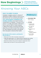 New Beginnings A Discussion Guide for Living Well With Diabetes Module 2  Knowing your ABCs
