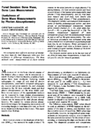 Usefulness of bone mass measurements by photon absorptiometry