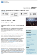 NIOSH eNews Volume 19 Number 11 March 2022
