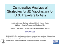 Comparative analysis of strategies for JE vaccination for US travelers to Asia