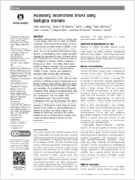 Assessing secondhand smoke using biological markers