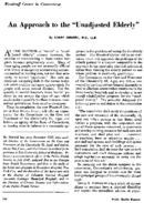An approach to the unadjusted elderly