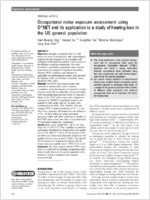 Occupational noise exposure assessment using ONET and its application to a study of hearing loss in the US general population