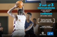 Heads Up 2 out of 3 Concussions in Boys Basketball Result from a Collision with Another Athlete