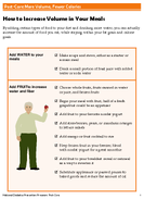 Session 6 More Volume Fewer Calories Handout