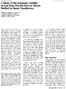 A study of the economic viability of lowcost feeforservice clinics staffed by nurse practitioners