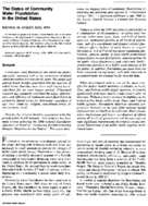 The Status Of Community Water Fluoridation In The US