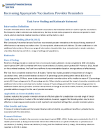 Increasing Appropriate Vaccination Provider Reminders