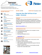 Carpenter Dies After Fall from 6Foot LadderKentucky