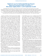 Rapid Scaleup of an Antiretroviral Therapy Program Before and During the COVID19 Pandemic  Nine States Nigeria March 31 2019September 30 2020