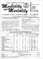 Morbidity and Mortality Weekly Report Vol 17 No 29 week ending July 20 1968