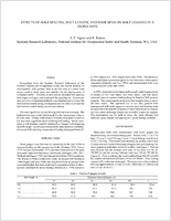 Effects of Bolt Spacing Bolt Length and Roof Span on Bolt Loading in a Trona Mine