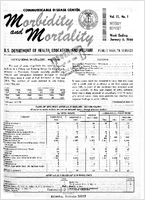 Morbidity and Mortality Weekly Report Vol 15 No 1 week ending January 8 1966