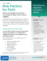 Risk factors for falls